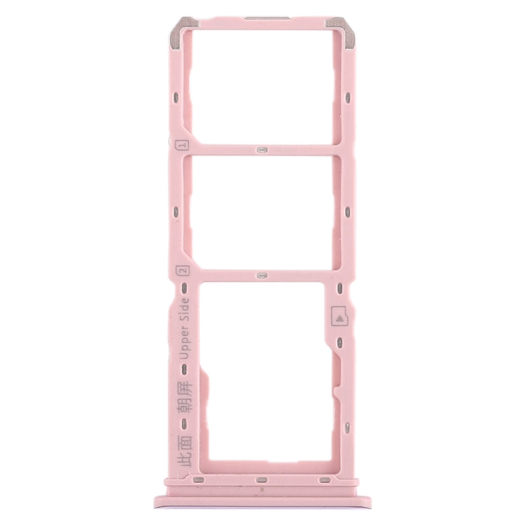 For Vivo Y97 2 x SIM Card Tray + Micro SD Card Tray (Rose Gold) - Card Tray by buy2fix | Online Shopping UK | buy2fix