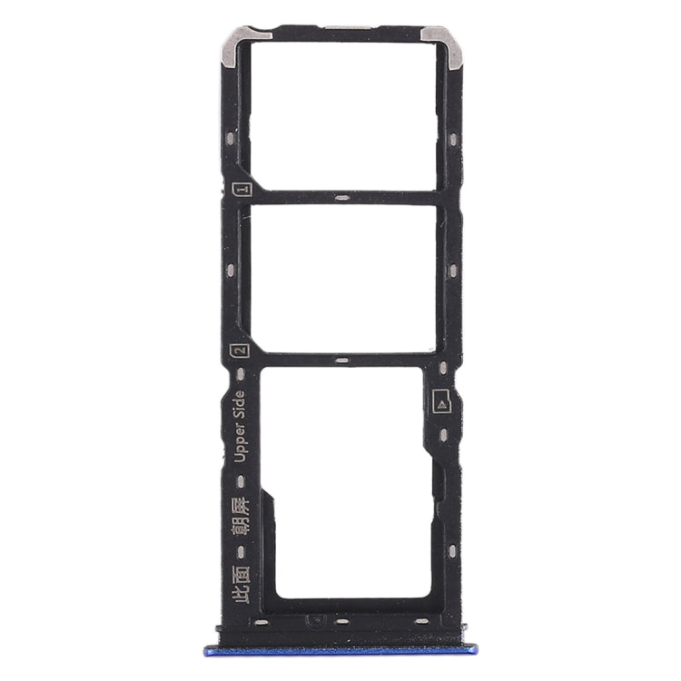 For Vivo Y93 2 x SIM Card Tray + Micro SD Card Tray (Blue) - Card Tray by buy2fix | Online Shopping UK | buy2fix