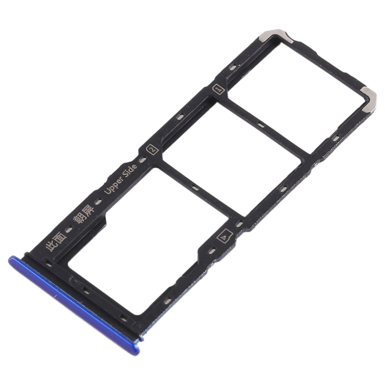 For Vivo Y93 2 x SIM Card Tray + Micro SD Card Tray (Blue) - Card Tray by buy2fix | Online Shopping UK | buy2fix