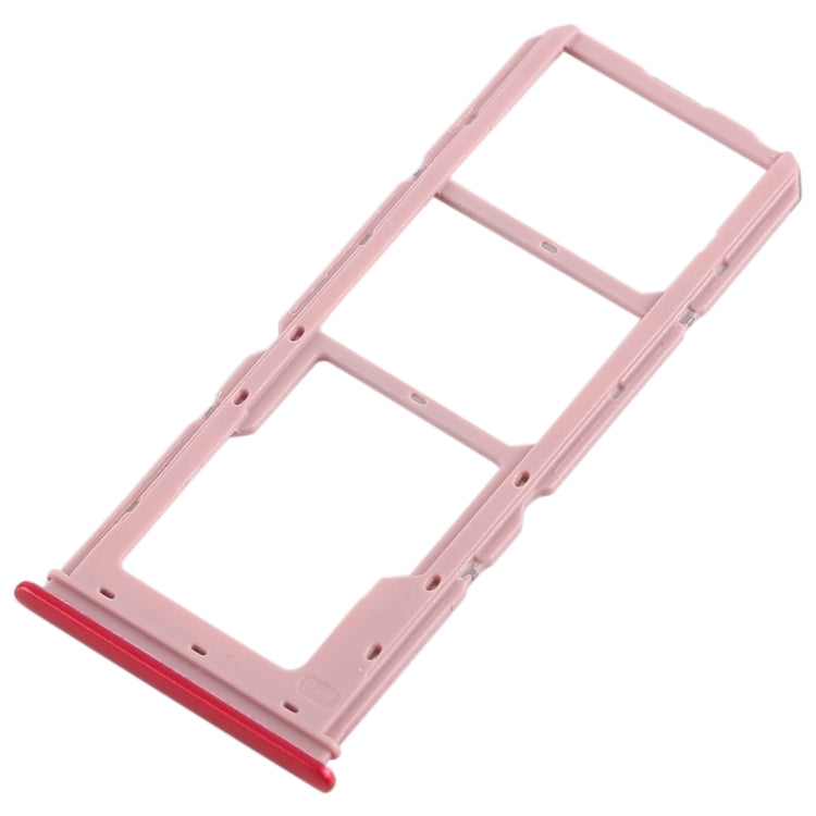 For Vivo Y93 2 x SIM Card Tray + Micro SD Card Tray (Red) - Card Tray by buy2fix | Online Shopping UK | buy2fix