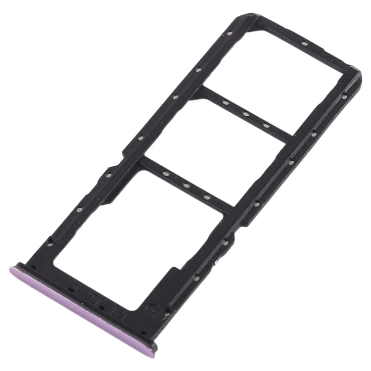 For OPPO A7x / F9 / F9 Pro / Realme 2 Pro 2 x SIM Card Tray + Micro SD Card Tray (Purple) - Card Tray by buy2fix | Online Shopping UK | buy2fix