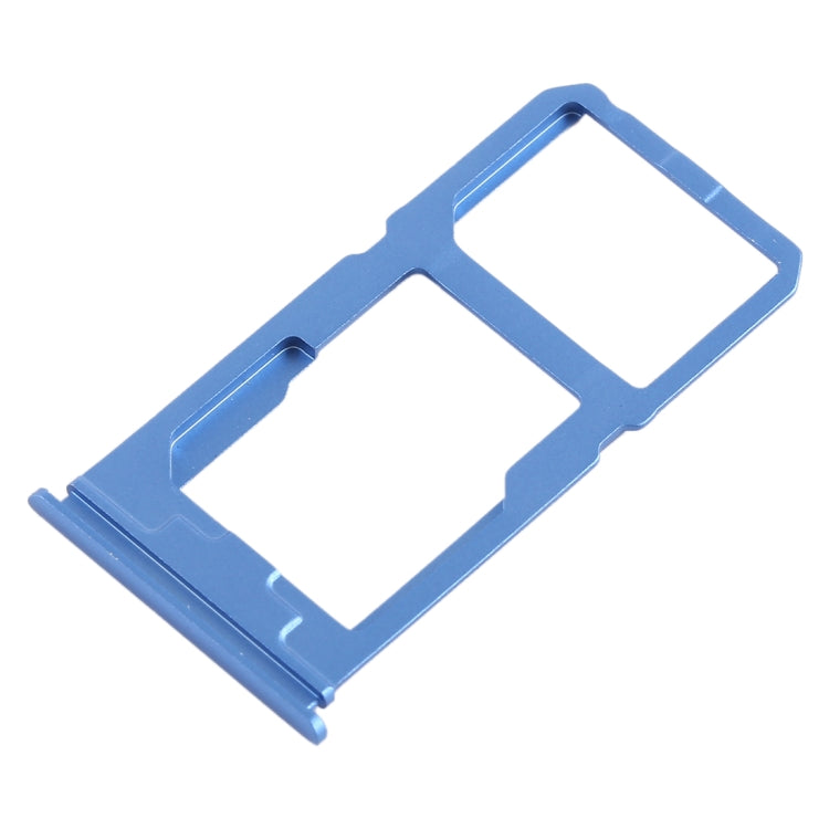 For Vivo X20 SIM Card Tray + SIM Card Tray / Micro SD Card Tray (Blue) - Card Tray by buy2fix | Online Shopping UK | buy2fix