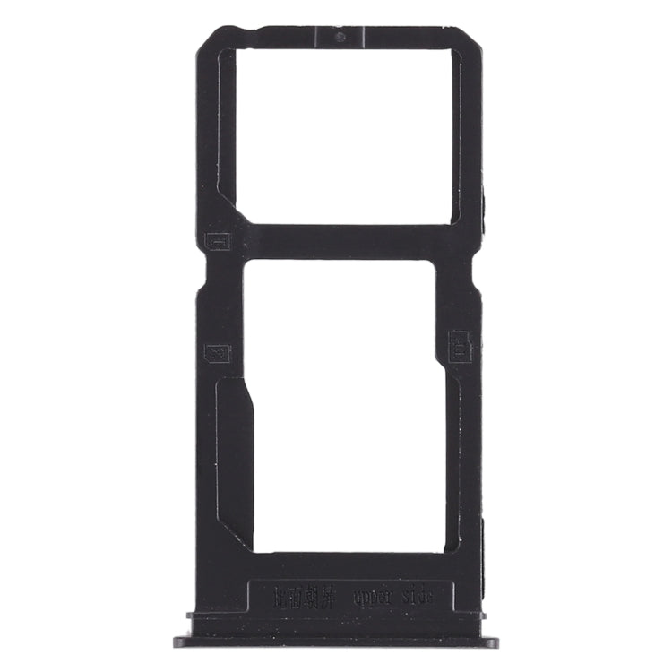 For Vivo X20 Plus SIM Card Tray + SIM Card Tray / Micro SD Card Tray (Black) - Card Tray by buy2fix | Online Shopping UK | buy2fix