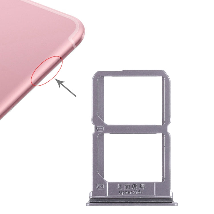 For Vivo X9s 2 x SIM Card Tray (Grey) by buy2fix