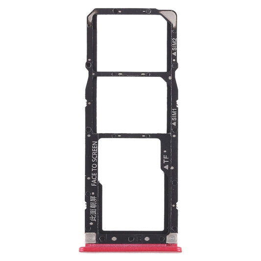 2 x SIM Card Tray + Micro SD Card Tray for Xiaomi Redmi 6 Pro(Red) by buy2fix