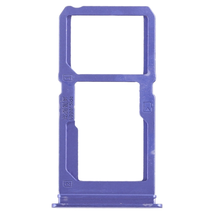 For Vivo X21i SIM Card Tray + SIM Card Tray / Micro SD Card Tray (Blue) - Card Tray by buy2fix | Online Shopping UK | buy2fix