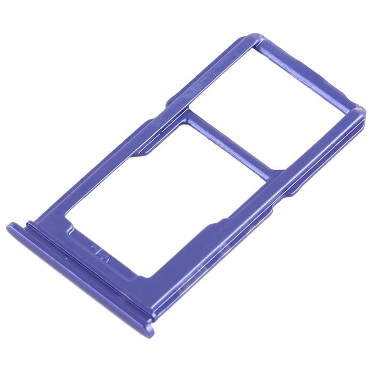 For Vivo X21i SIM Card Tray + SIM Card Tray / Micro SD Card Tray (Blue) - Card Tray by buy2fix | Online Shopping UK | buy2fix