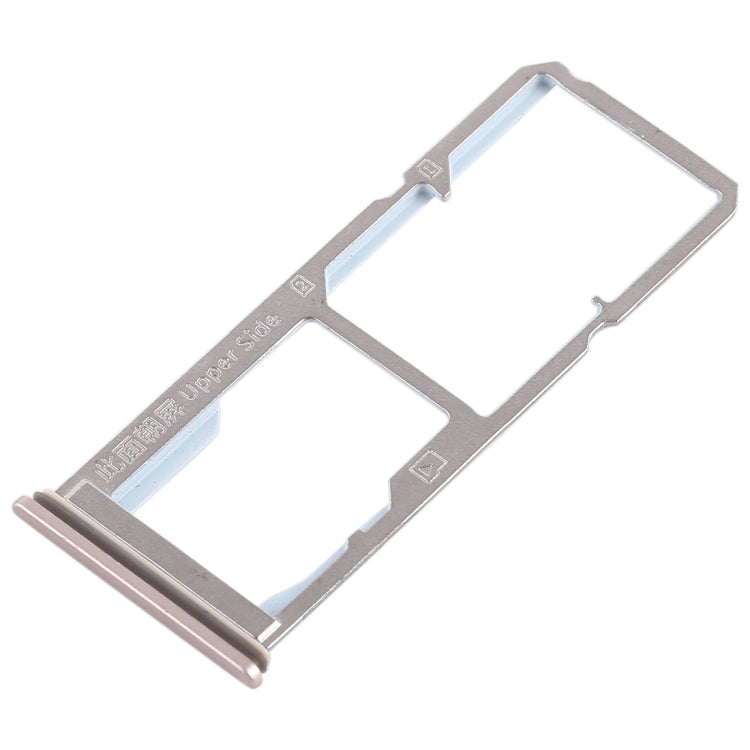 For Vivo Y69 2 x SIM Card Tray + Micro SD Card Tray (Gold) - Card Tray by buy2fix | Online Shopping UK | buy2fix