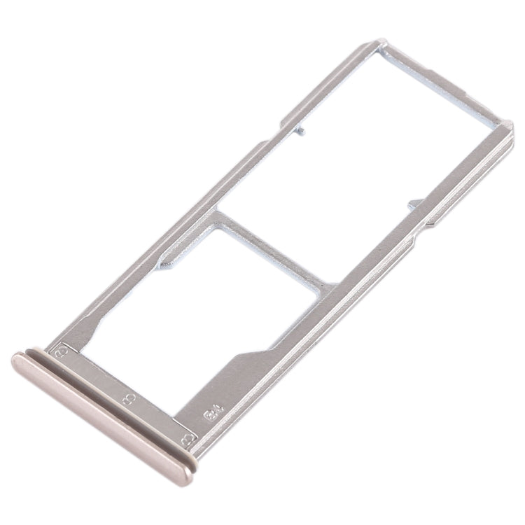 For Vivo Y69 2 x SIM Card Tray + Micro SD Card Tray (Gold) - Card Tray by buy2fix | Online Shopping UK | buy2fix