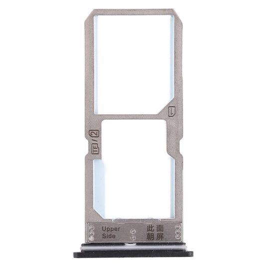 For Vivo Y67 SIM Card Tray + SIM Card Tray / Micro SD Card Tray (Black) by buy2fix