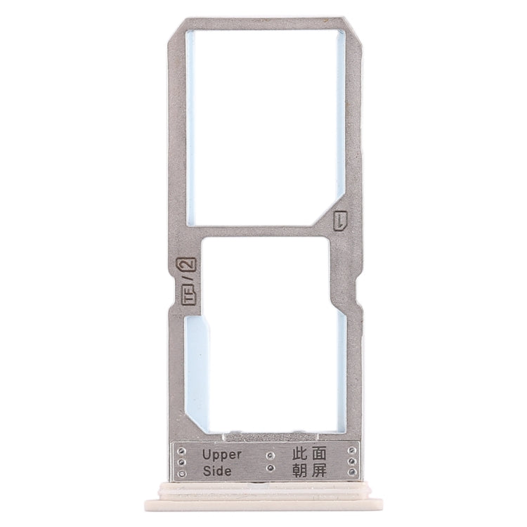 For Vivo Y67 SIM Card Tray + SIM Card Tray / Micro SD Card Tray (Gold) - Card Tray by buy2fix | Online Shopping UK | buy2fix