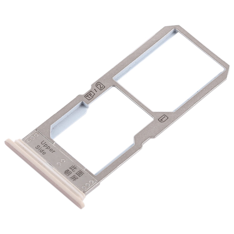 For Vivo Y67 SIM Card Tray + SIM Card Tray / Micro SD Card Tray (Gold) - Card Tray by buy2fix | Online Shopping UK | buy2fix