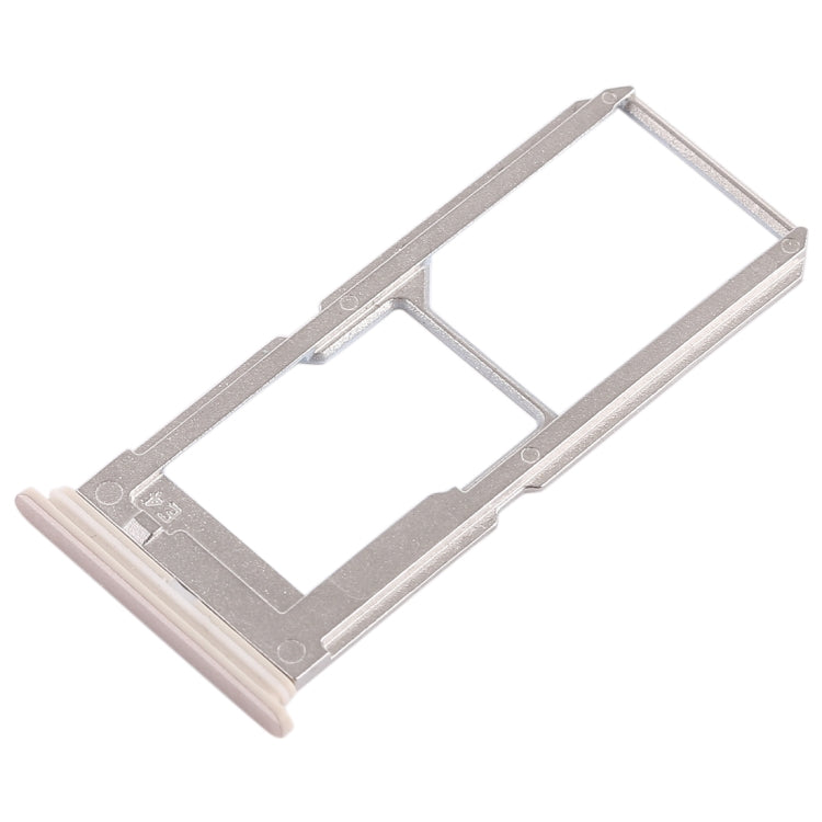 For Vivo Y67 SIM Card Tray + SIM Card Tray / Micro SD Card Tray (Gold) - Card Tray by buy2fix | Online Shopping UK | buy2fix