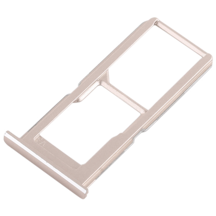 For Vivo V3Max SIM Card Tray + SIM Card Tray / Micro SD Card Tray (Gold) - Card Tray by buy2fix | Online Shopping UK | buy2fix