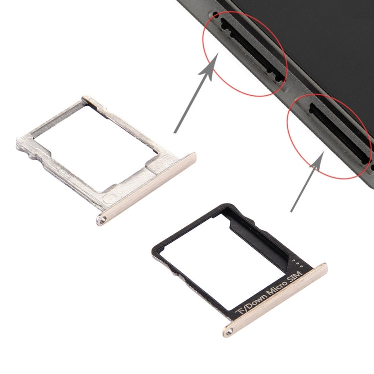 For Huawei P8 Lite SIM Card Tray and Micro SD Card Tray (Gold) - Card Socket by buy2fix | Online Shopping UK | buy2fix