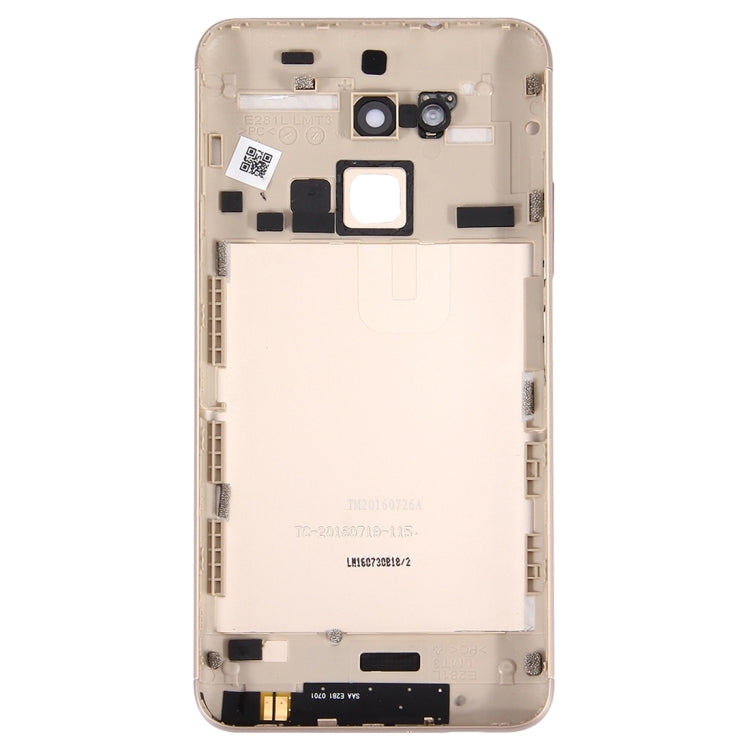 Aluminium Alloy Back Battery Cover for ASUS ZenFone 3 Max / ZC520TL(Gold) - Back Cover by buy2fix | Online Shopping UK | buy2fix