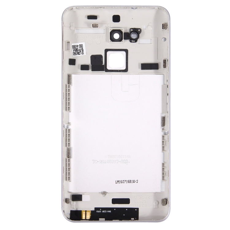 Aluminium Alloy Back Battery Cover for ASUS ZenFone 3 Max / ZC520TL(White) - Back Cover by buy2fix | Online Shopping UK | buy2fix