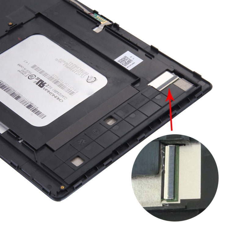 OEM LCD Screen for Asus ZenPad 10 Z300C / Z300CG P023, Green Flex Cable Version Digitizer Full Assembly with Frame(Black) - LCD Screen by buy2fix | Online Shopping UK | buy2fix
