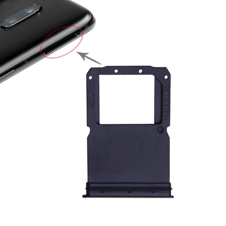 For OnePlus 6T 2 x SIM Card Tray (Jet Black) - Card Tray by buy2fix | Online Shopping UK | buy2fix