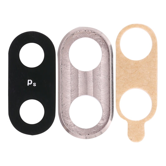 For Huawei Nova 3 10pcs Back Camera Bezel with Lens Cover & Adhesive (Silver) by buy2fix