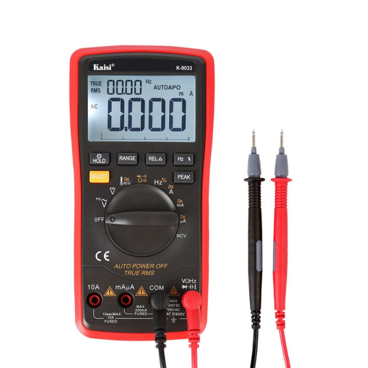 Kaisi K-9033 Digital Multimeter LCD Display Handheld Digital Multimeter for Mobile Phone Repair - Current & Voltage Tester by buy2fix | Online Shopping UK | buy2fix