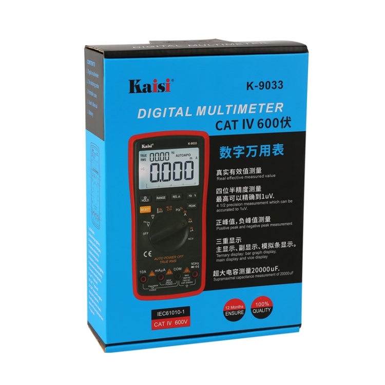 Kaisi K-9033 Digital Multimeter LCD Display Handheld Digital Multimeter for Mobile Phone Repair - Current & Voltage Tester by buy2fix | Online Shopping UK | buy2fix
