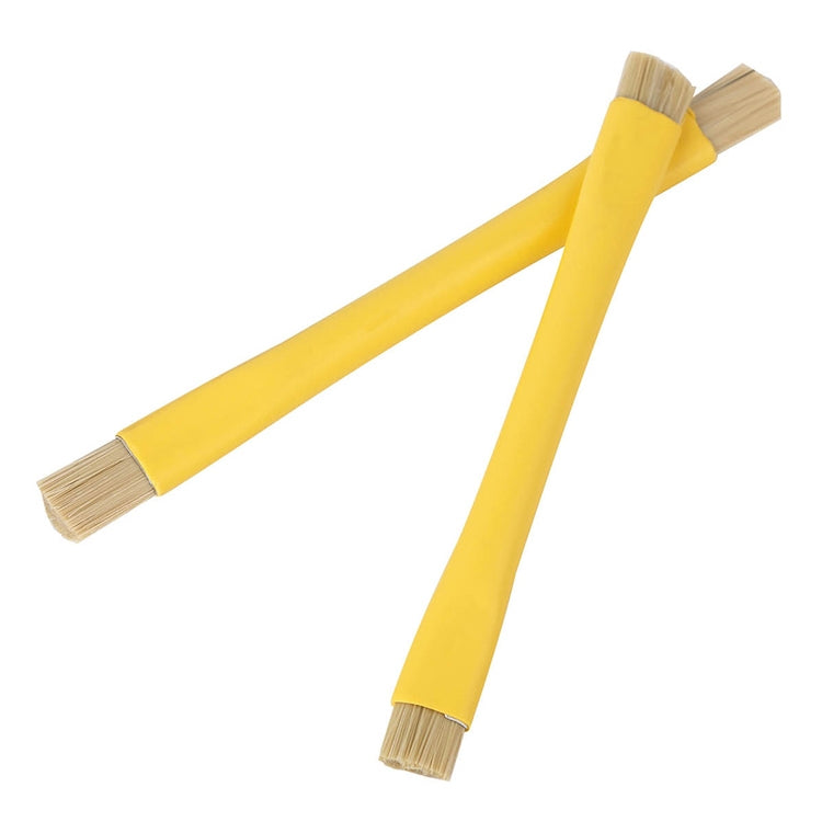 Kaisi BGA Repairing Hard Brush Double-head Brush Anti-static Pig Hair Brush(Yellow) - Others by Kaisi | Online Shopping UK | buy2fix