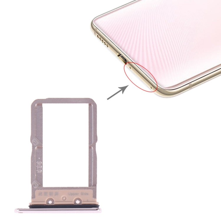 For Vivo X27 SIM Card Tray + SIM Card Tray (Gold) by buy2fix