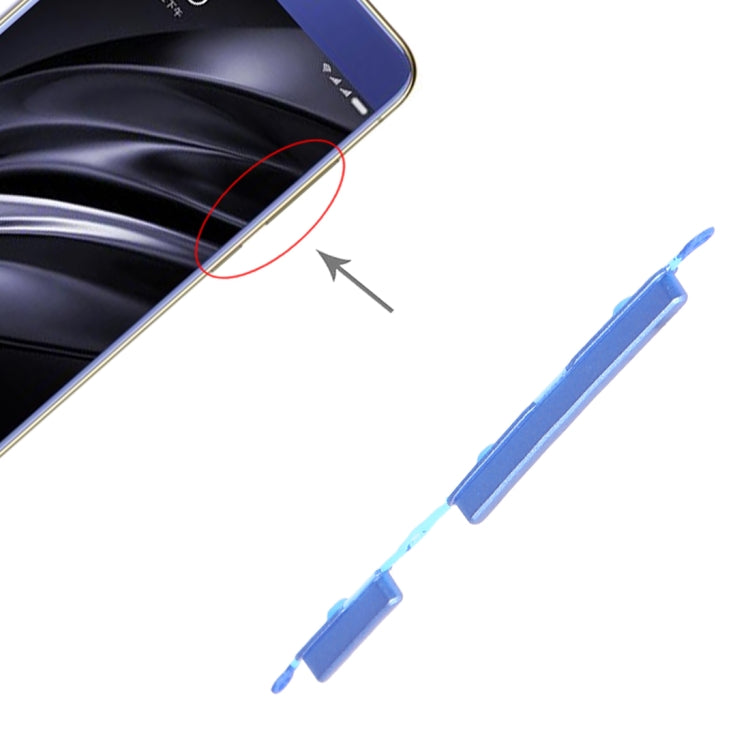 Power Button and Volume Control Button for Xiaomi Redmi 6A / Redmi 6(Blue) by buy2fix