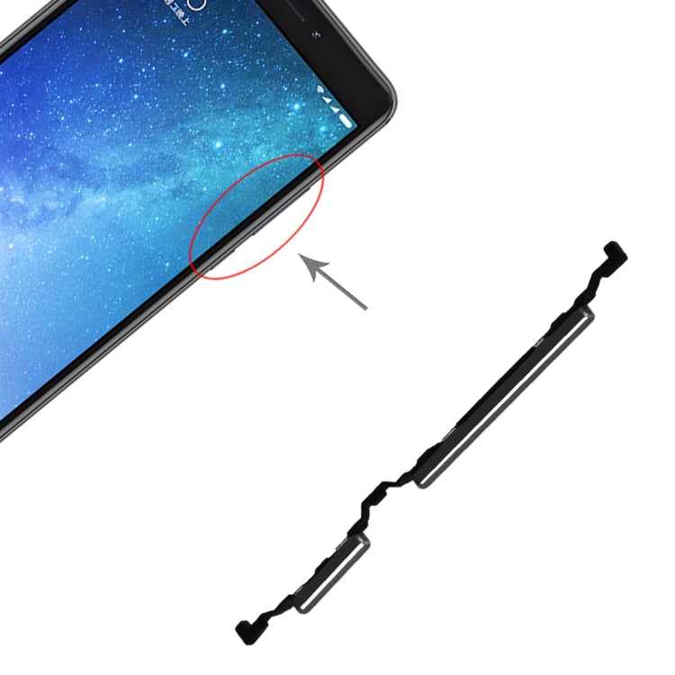 Power Button and Volume Control Button for Xiaomi Max 2(Black) by buy2fix