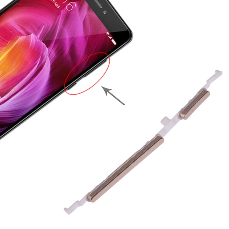 Power Button and Volume Control Button for Xiaomi Redmi Note 4(Gold) by buy2fix
