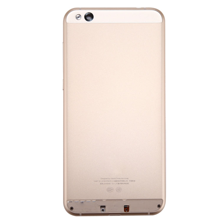 For Xiaomi Mi 5c Battery Back Cover(Gold) - Back Cover by buy2fix | Online Shopping UK | buy2fix