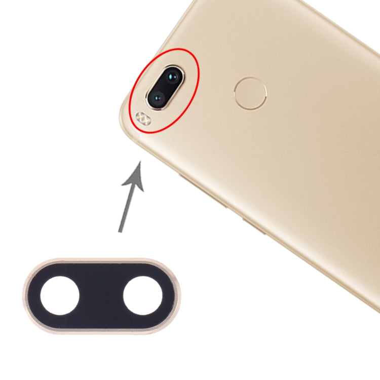 10 PCS Camera Lens Cover for Xiaomi Mi 5X / A1(Gold) - Camera by buy2fix | Online Shopping UK | buy2fix