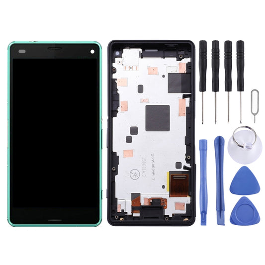 OEM LCD Screen for Sony Xperia Z3 Mini Compact Digitizer Full Assembly with Frame(Green) - LCD Screen by buy2fix | Online Shopping UK | buy2fix