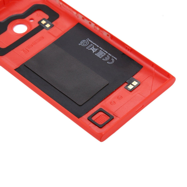 for Nokia Lumia 735 Solid Color NFC Battery Back Cover(Red) - Back Cover by buy2fix | Online Shopping UK | buy2fix
