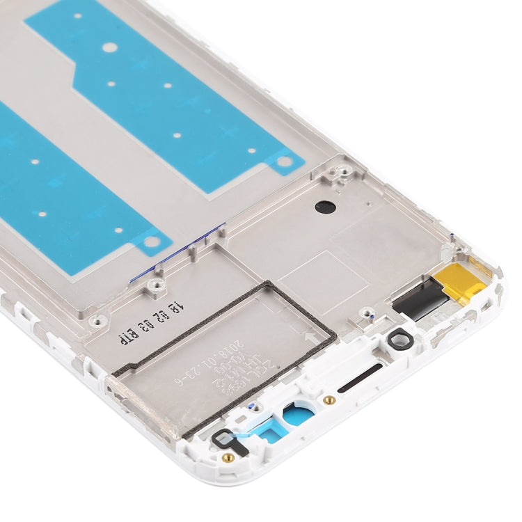 Front Housing LCD Frame Bezel for Huawei Honor Play 7C(White) - Frame Bezel Plate by buy2fix | Online Shopping UK | buy2fix