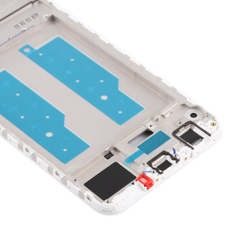 Front Housing LCD Frame Bezel for Huawei Honor Play 7C(White) - Frame Bezel Plate by buy2fix | Online Shopping UK | buy2fix