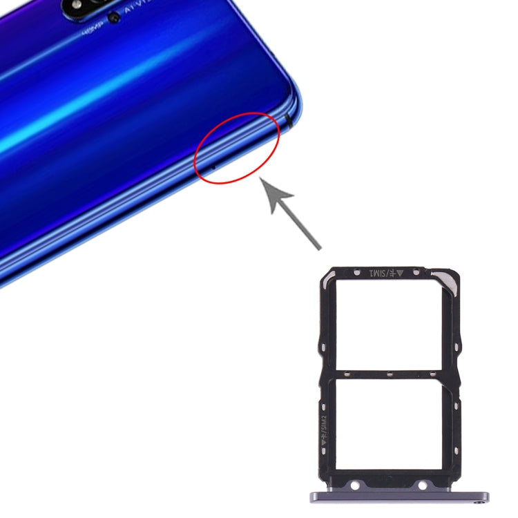 SIM Card Tray + SIM Card Tray for Huawei Honor 20 (Black) by buy2fix