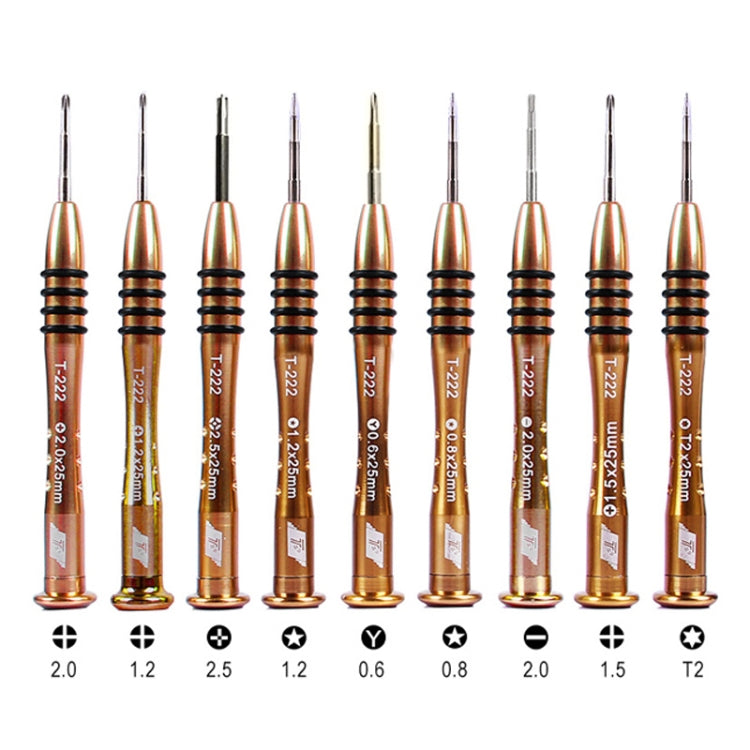 Kaisi T-222 9 in 1 Precision Screwdriver Professional Repair Opening Tool For Mobile Phone Tablet PC - Screwdriver Set by Kaisi | Online Shopping UK | buy2fix