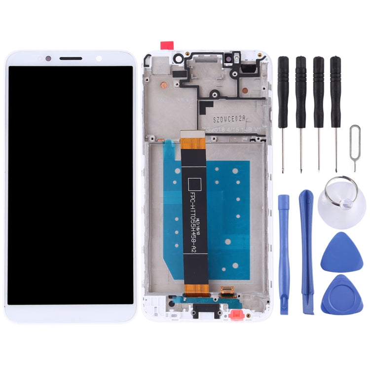 OEM LCD Screen for Huawei Y5 Prime (2018) Digitizer Full Assembly with Frame (White) - LCD Screen by buy2fix | Online Shopping UK | buy2fix