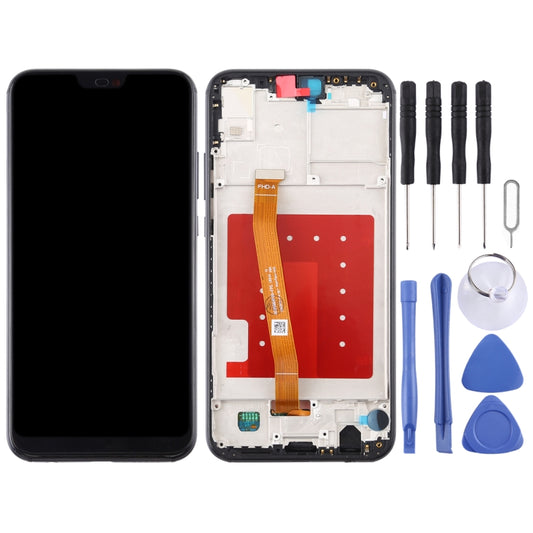 LCD Screen and Digitizer Full Assembly with Frame for Huawei P20 Lite / Nova 3e(Black) by buy2fix