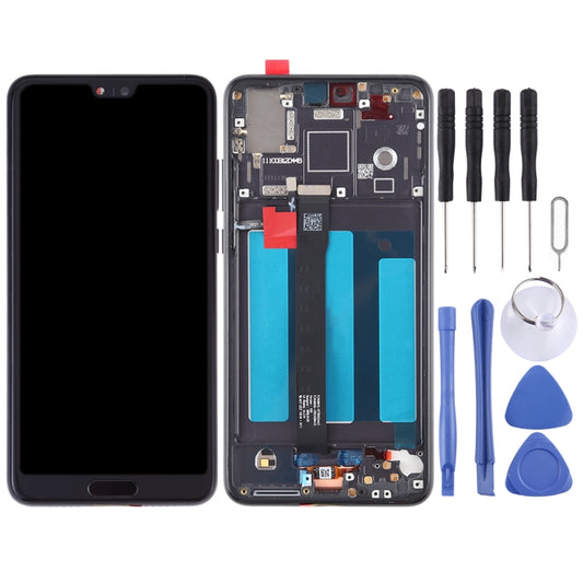 OEM LCD Screen for Huawei P20 Digitizer Full Assembly with Frame (Black) - LCD Screen by buy2fix | Online Shopping UK | buy2fix