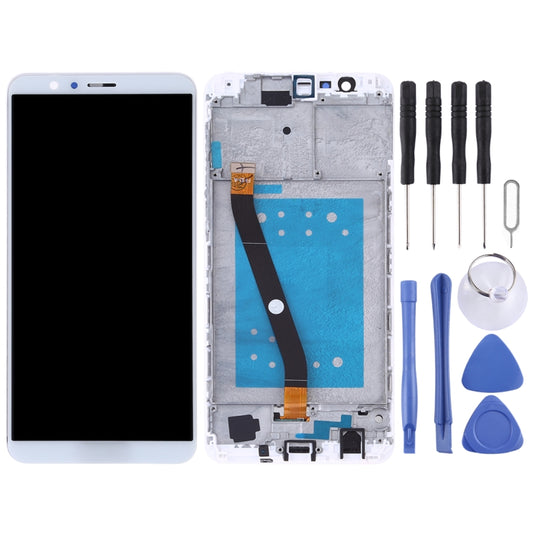 OEM LCD Screen for Huawei Honor 7X Digitizer Full Assembly with Frame (White) - LCD Screen by buy2fix | Online Shopping UK | buy2fix