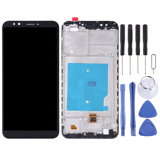 OEM LCD Screen for Huawei Y7 (2018) Digitizer Full Assembly with Frame (Black) by buy2fix
