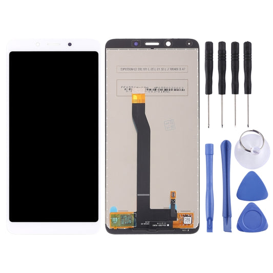 TFT LCD Screen for Xiaomi Redmi 6 / 6A with Digitizer Full Assembly(White) by buy2fix