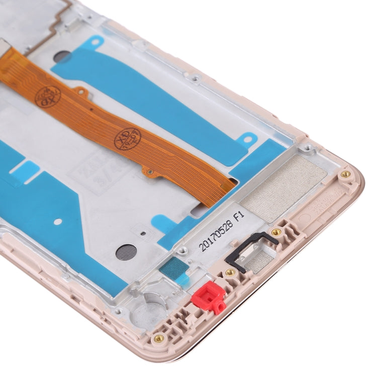 OEM LCD Screen for Huawei Y5 (2017) Digitizer Full Assembly with Frame (Gold) - LCD Screen by buy2fix | Online Shopping UK | buy2fix