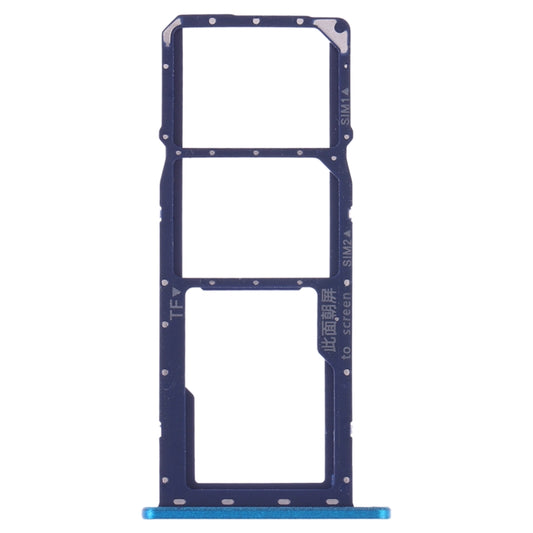 SIM Card Tray + SIM Card Tray + Micro SD Card Tray for Huawei Y7 (2019) / Y7 Pro (2019) / Y7 Prime (2019) (Blue) - Card Socket by buy2fix | Online Shopping UK | buy2fix