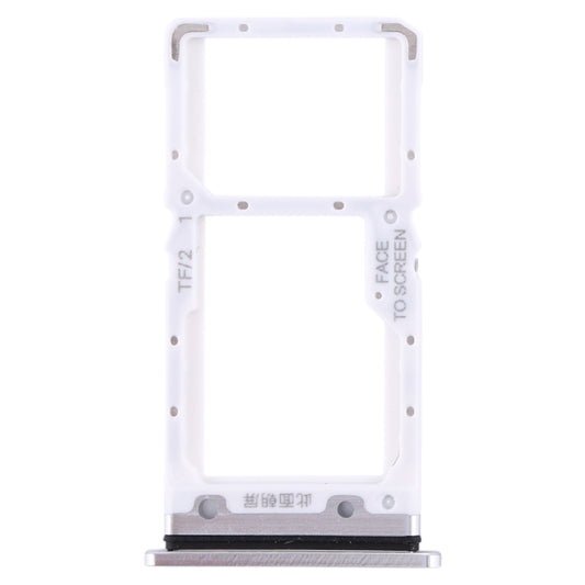 SIM Card Tray + SIM Card Tray / Micro SD Card Tray for Xiaomi Mi CC9 (Silver) - Card Tray by buy2fix | Online Shopping UK | buy2fix