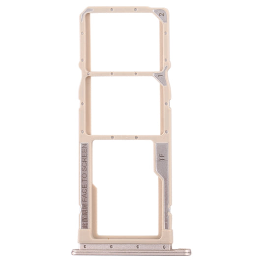SIM Card Tray + SIM Card Tray + Micro SD Card Tray for Xiaomi Redmi 7A (Gold) - Card Tray by buy2fix | Online Shopping UK | buy2fix