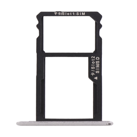 For Huawei Honor 7 Nano SIM Card Tray + Nano SIM / Micro SD Card Tray(Grey) - Card Tray by buy2fix | Online Shopping UK | buy2fix